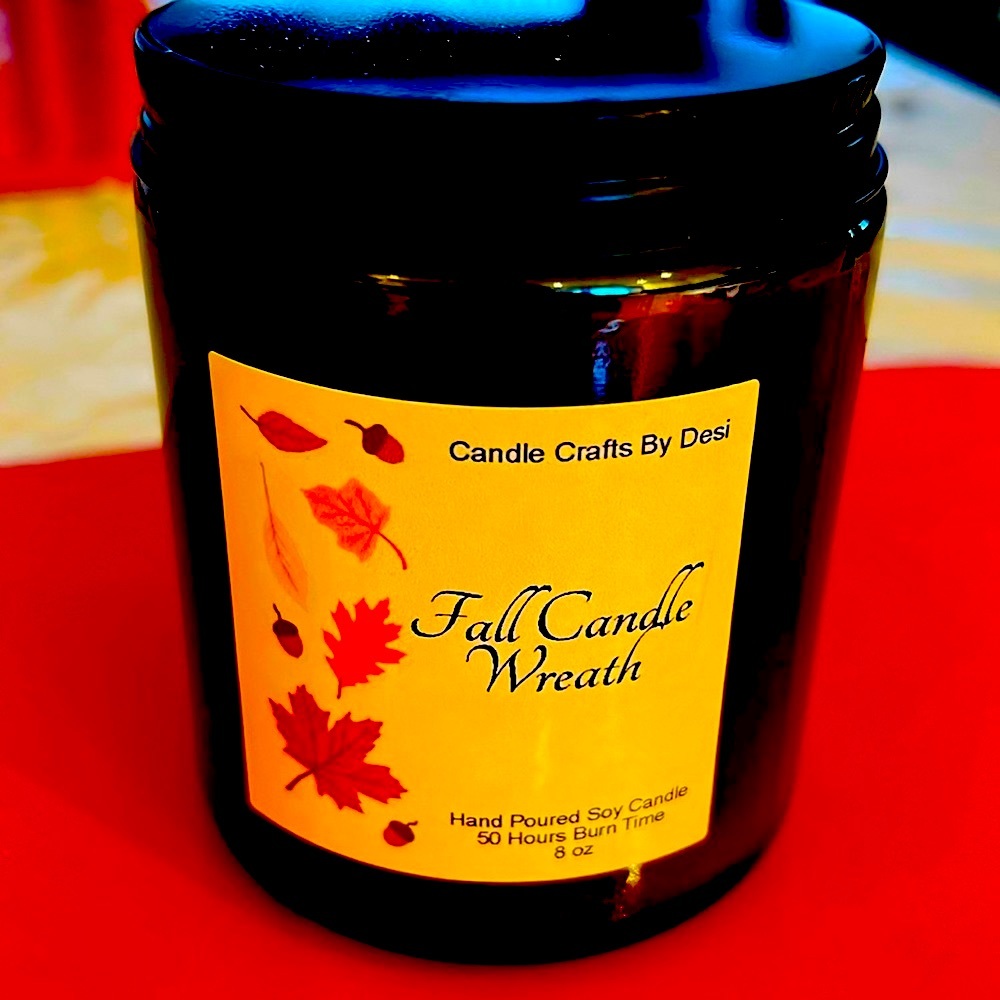 Fall Candle Wreath Scented Candles